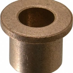 BOSTON GEAR Flanged Sleeve Bearing: 1/2" ID, 3/4" OD, 3/4" OAL, Oil Impregnated Bronze 35598
