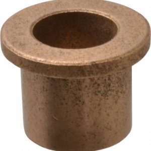 BOSTON GEAR Flanged Sleeve Bearing: 9/16" ID, 3/4" OD, 3/4" OAL, Oil Impregnated Bronze 69205