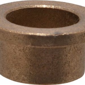 BOSTON GEAR Flanged Sleeve Bearing: 5/8" ID, 3/4" OD, 1/2" OAL, Oil Impregnated Bronze 35610