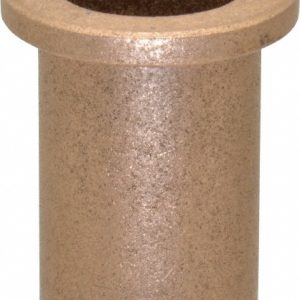 BOSTON GEAR Flanged Sleeve Bearing: 5/8" ID, 3/4" OD, 1-1/4" OAL, Oil Impregnated Bronze 35618