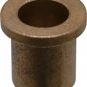 BOSTON GEAR Flanged Sleeve Bearing: 5/8" ID, 13/16" OD, 1" OAL, Oil Impregnated Bronze 35622