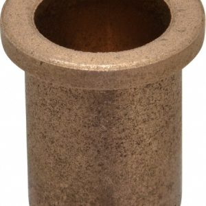 BOSTON GEAR Flanged Sleeve Bearing: 3/4" ID, 7/8" OD, 1-1/4" OAL, Oil Impregnated Bronze 69209