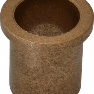 BOSTON GEAR Flanged Sleeve Bearing: 7/8" ID, 1" OD, 1-1/4" OAL, Oil Impregnated Bronze 35664