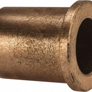 BOSTON GEAR Flanged Sleeve Bearing: 1" ID, 1-3/8" OD, 1-3/4" OAL, Oil Impregnated Bronze 35684
