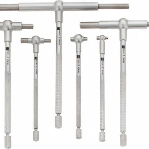 TESA BROWN & SHARPE Telescoping Gage Set: 5/16 to 6", 6 Pc, Satin Chrome Finish, Includes Plastic Case 599-591-20