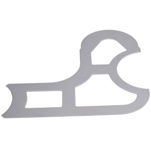 VALUE COLLECTION Radius Gage Set: Steel, 1-1/16 to 1-1/2" Radius, 1/16" Graduation, 8 pc 615-4208