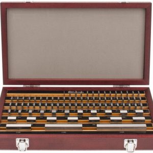 MITUTOYO Gage Block Set: 0.05 to 4'' Range, 81 Pc, Steel 516-902-26