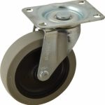 SHEPHERD Swivel Top Plate Caster: Polyurethane, 4" Wheel Dia, 15/16" Wheel Width, 150 lb Capacity, 4-3/4" OAH 102052