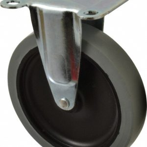 SHEPHERD Rigid Top Plate Caster: Thermoplastic Rubber, 5" Wheel Dia, 15/16" Wheel Width, 135 lb Capacity, 5-3/4" OAH 102871