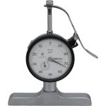 MITUTOYO 0 to 8 Inch Range, Carbide Tipped Ball Point, White Dial Depth Gage 7218A