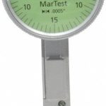 MAHR 0 to 0.015", 0.000500" Graduation, Horizontal Dial Test Indicator 4305950