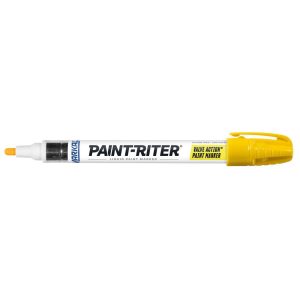 MARKAL Liquid Paint Marker: Yellow, Alcohol Base, Bullet Tip 96821