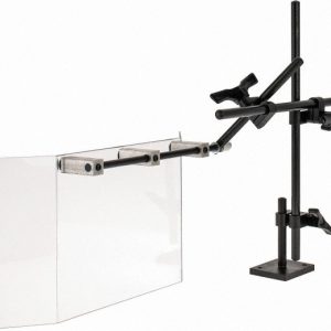 FLEXBAR Milling Machine Guards; Guard Type: Visor Guard with Base ; Shield Width: 8 ; Shield Length: 16 ; Shield Material: Polycarbonate 13047