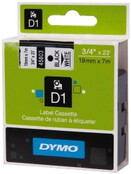 DYMO Label Tape: 23', Black 45803