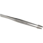 VALUE COLLECTION Assembly Tweezer: Stainless Steel, Spade Point for Stamp Tip, 4-3/4" OAL 11028-SS