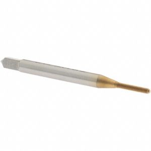OSG Thread Forming Tap: #0-80 UNF, 2B Class of Fit, Bottoming Chamfer, Cobalt, TiN Finish 1400100105
