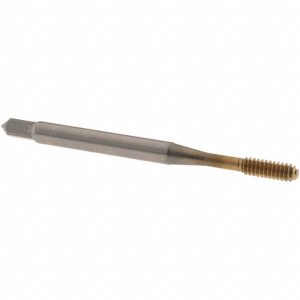 OSG Thread Forming Tap: #4-40 UNC, Bottoming Chamfer, Cobalt, TiN Finish 1400105005