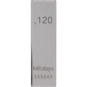 MITUTOYO Rectangle Steel Gage Block: 0.12", Grade AS-1 611160-541