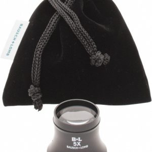 BAUSCH & LOMB 5x Magnification, 1 Inch Lens Diameter, Glass Lens Loupe 814172