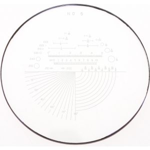 SPI 1-3/8 Inch Diameter, Optical Comparator Chart and Reticle 40-245-3