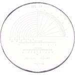 SPI 1 Inch Diameter, Optical Comparator Chart and Reticle 40-092-9