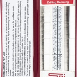 SPI 0.4 to 12.5 RA micro m Surface Finish, Nickel, Surface Finish Comparator 14-445-1