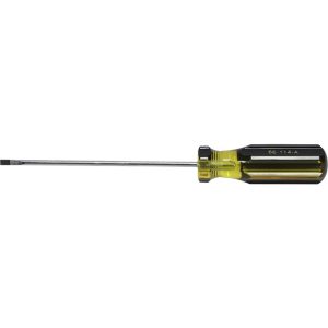 STANLEY Slotted Screwdriver: 1/8" Width, 6-1/2" OAL, 4" Blade Length 66-114-A