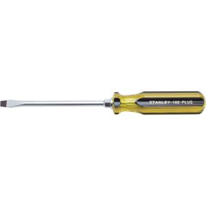 STANLEY Slotted Screwdriver: 5/16" Width, 11" OAL, 6" Blade Length 66-166-A