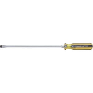 STANLEY Slotted Screwdriver: 3/8" Width, 17-1/4" OAL, 12" Blade Length 66-162-A