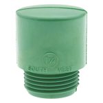 MALLET MFG BY SOUTHWEST INC. 1-1/4" Face Diam, Grade Hard, Green Hammer Tip/Face 040114