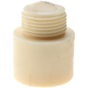 MALLET MFG BY SOUTHWEST INC. 1-1/2" Face Diam, Grade Tough, White Hammer Tip/Face 050112