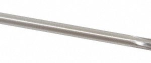 ALVORD POLK Chucking Reamer: 3/16", 4-1/2" OAL, 1-1/8" Flute Length, Straight, Straight-Cylindrical, HSS 00084
