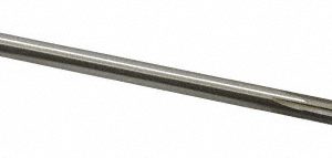 ALVORD POLK Chucking Reamer: #2, 6" OAL, 1-1/2" Flute Length, Straight, Straight-Cylindrical, HSS 00100