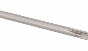 ALVORD POLK Chucking Reamer: #10, 5" OAL, 1-1/4" Flute Length, Straight, Straight-Cylindrical, HSS 00088