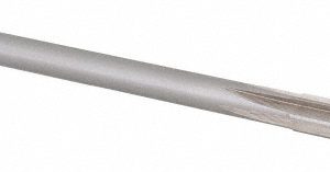 ALVORD POLK Chucking Reamer: N, 6" OAL, 1-1/2" Flute Length, Straight, Straight-Cylindrical, HSS 00127