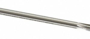 ALVORD POLK Chucking Reamer: 4.00 mm, 4" OAL, 1" Flute Length, Straight, Straight-Cylindrical, HSS 00069