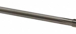 ALVORD POLK Chucking Reamer: 9.50 mm, 7" OAL, 1-1/2" Flute Length, Straight, Straight-Cylindrical, HSS 00148