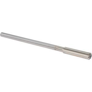 ALVORD POLK Chucking Reamer: 10.00 mm, 7" OAL, 1-1/2" Flute Length, Straight, Straight-Cylindrical, HSS 00155