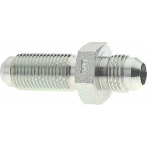 EATON Steel Flared Tube Bulkhead Union: 3/8" OD, 9/16-18 Thread, 37 deg Flared Angle 2041-1-6-6S