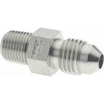 EATON Steel Flared Tube Connector: 1/4" OD, 37 deg Flared Angle 2021-2-4S