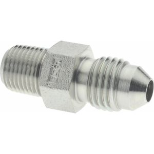 EATON Steel Flared Tube Connector: 1/4" OD, 37 deg Flared Angle 2021-2-4S