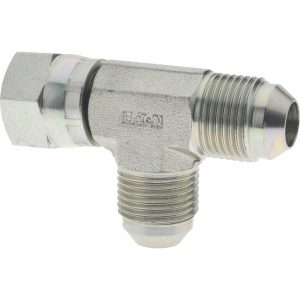 EATON Steel Flared Tube Swivel Nut Run Tee: 1/2" OD, 3/4-16 Thread, 37 deg Flared Angle 203102-8-8S