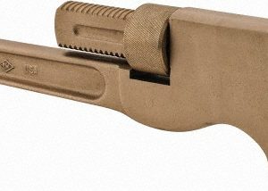 AMPCO Monkey Pipe Wrench: 4-1/8" Max, 21" OAL, Aluminum Bronze W-1150