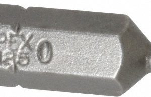 APEX Hex Screwdriver Insert Bit: 1/4" Drive, 5/64" Hex, 1" OAL 185-0X