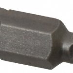 APEX Hex Screwdriver Insert Bit: 1/4" Drive, 9/64" Hex, 1" OAL 185-10X