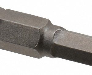 APEX Hex Screwdriver Insert Bit: 1/4" Drive, 3/16" Hex, 1-5/16" OAL 185-4X