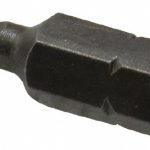 APEX Hex Screwdriver Insert Bit: 1/4" Drive, 1" OAL 185-3MM