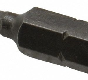 APEX Hex Screwdriver Insert Bit: 1/4" Drive, 1" OAL 185-3MM