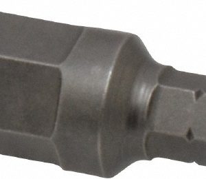 APEX Hex Screwdriver Insert Bit: 1/4" Drive, 1-1/4" OAL 185-10MM