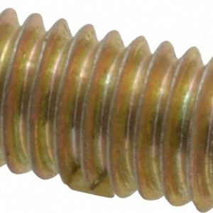 GIBRALTAR Threaded Ball Plunger: M6 x 1, 0.137" Ball Dia, 0.551" Body Length, 0.039" Max Ball Reach MSW10-4BHYZ-PTG